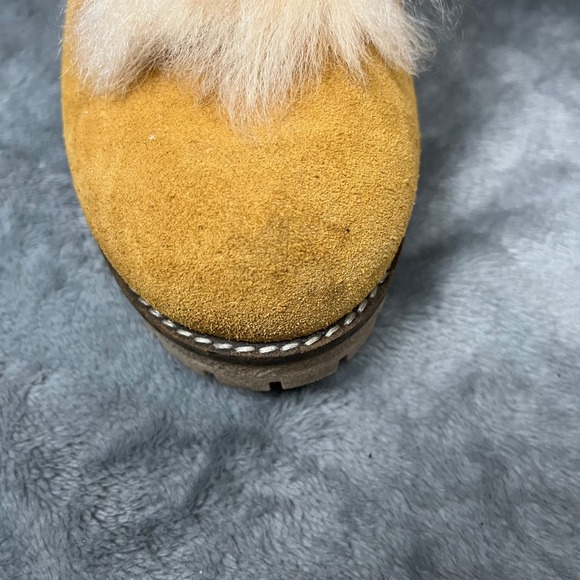 Montelliana 1965 Stella Shearling Boots Italian Size 7.5-8 EU 40 Chestnut Suede - Picture 10 of 12